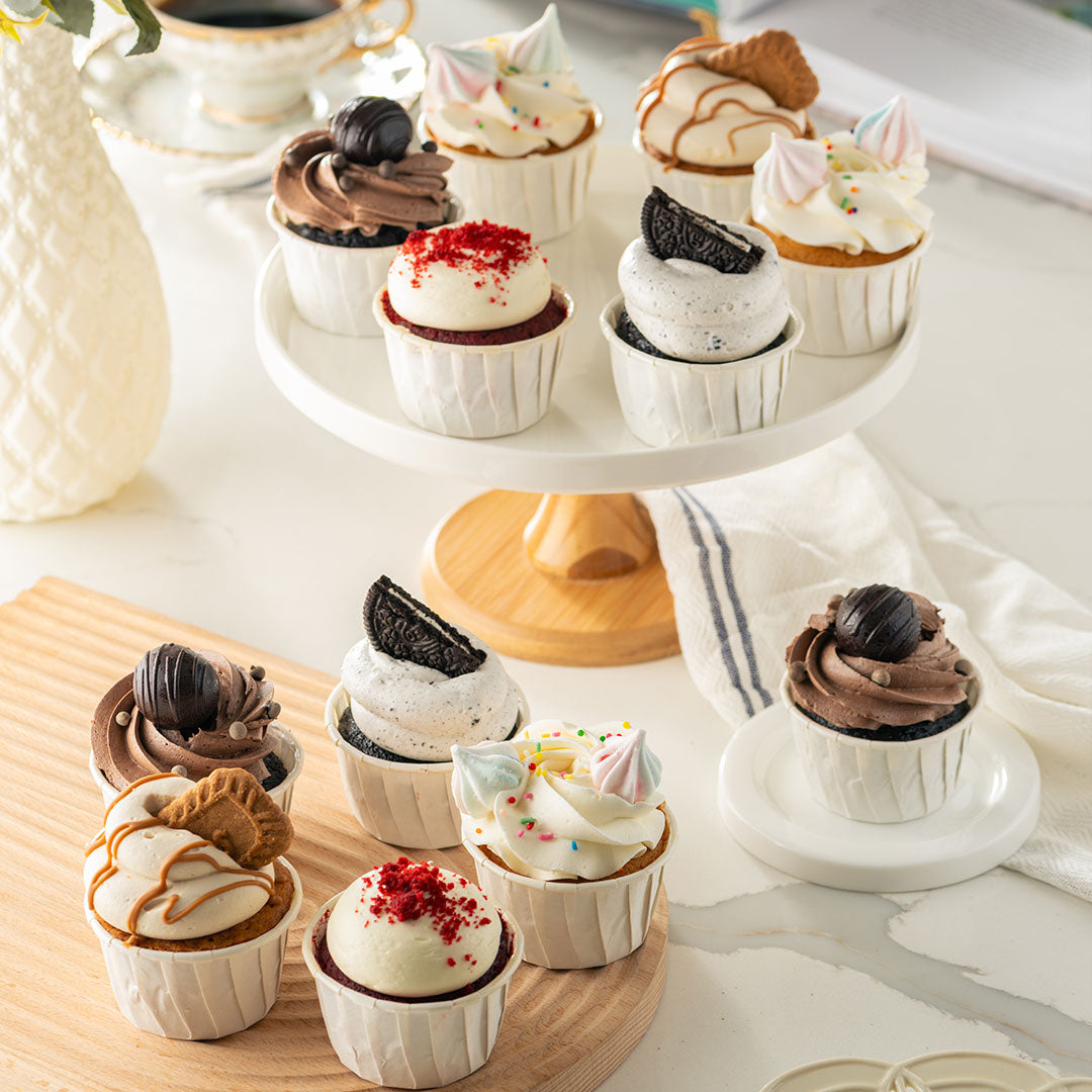 12 pcs Assorted Regular Cupcake Box