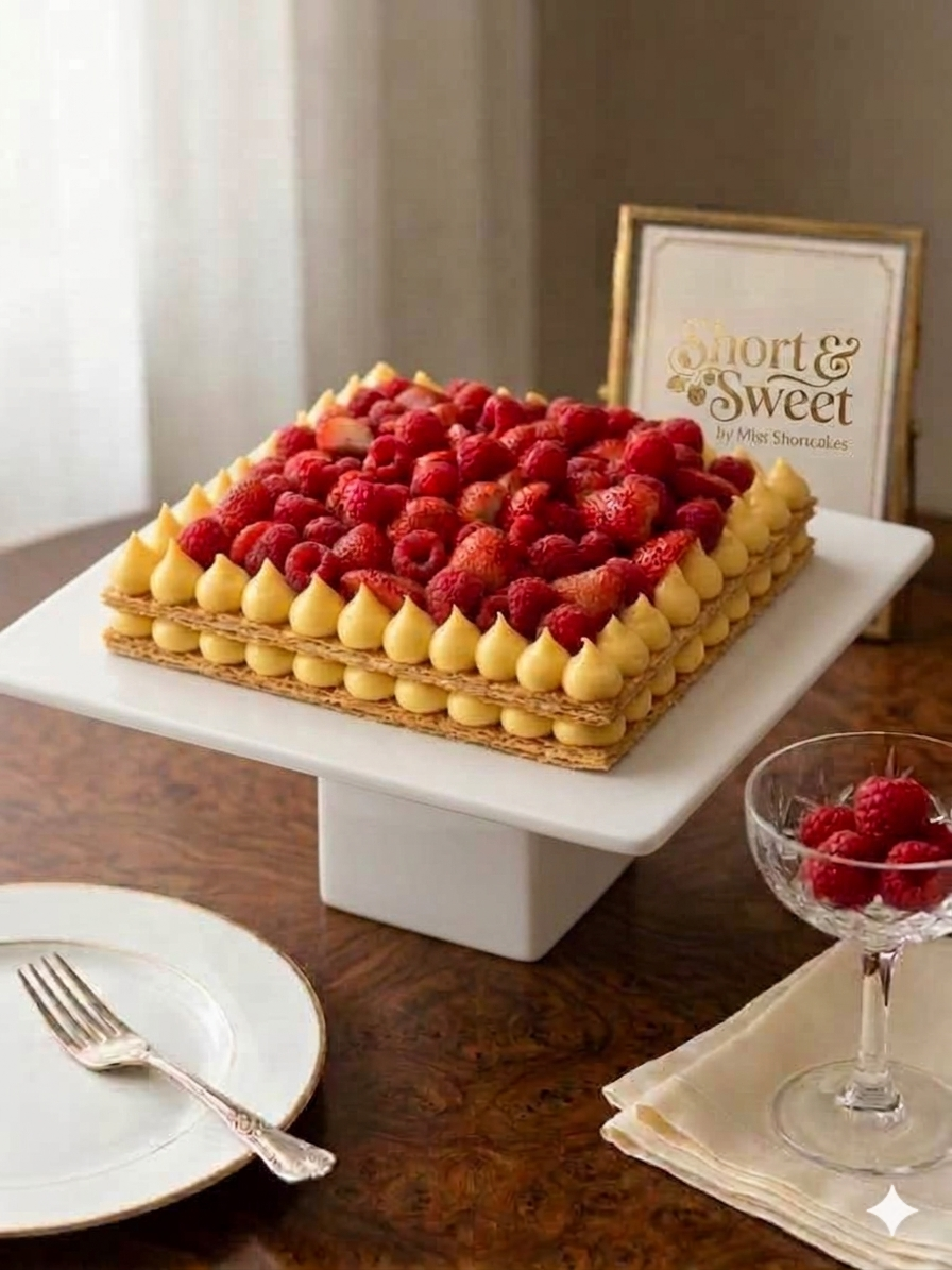 Strawberry & Raspberry Mille Feuille