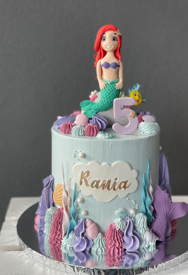 Mermaid with Buttercream Coral