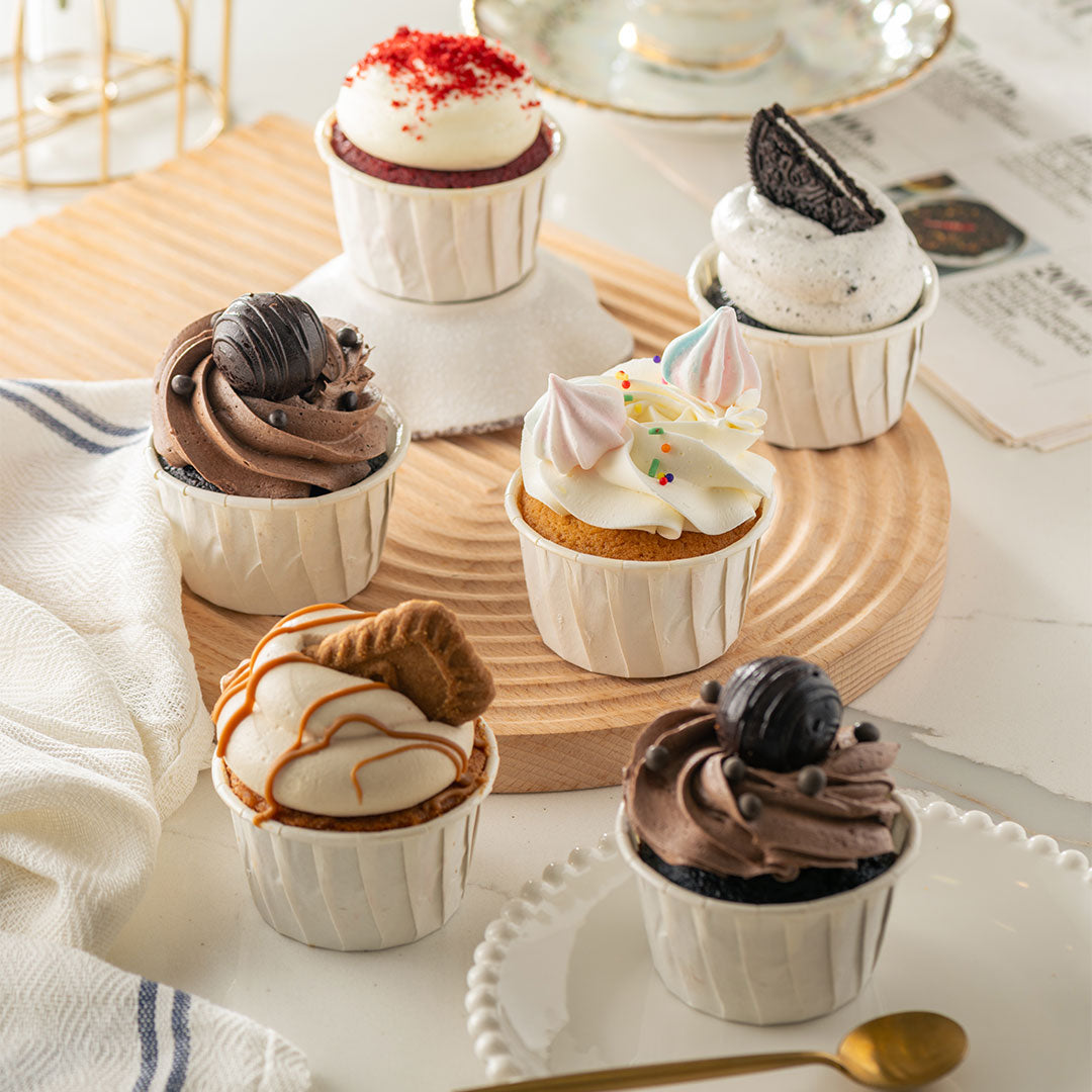 6 pcs Assorted Cupcake Box