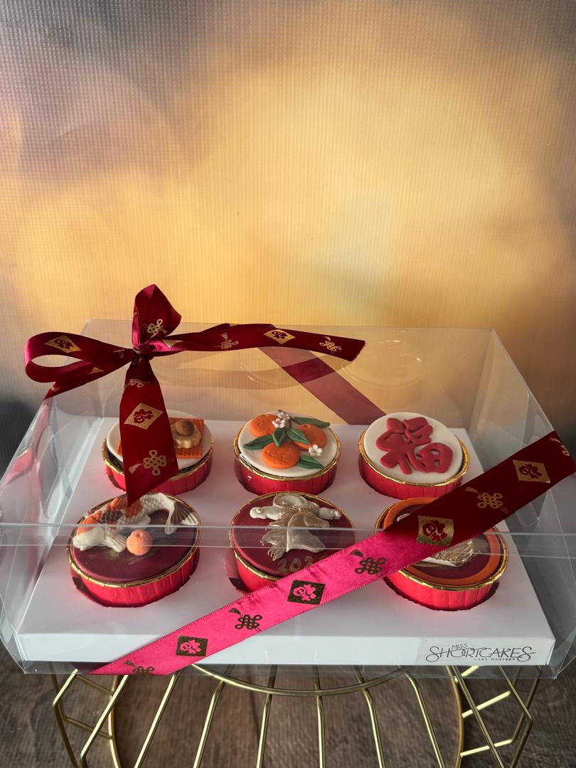 Year of the Horse CNY Cupcakes 6pc set