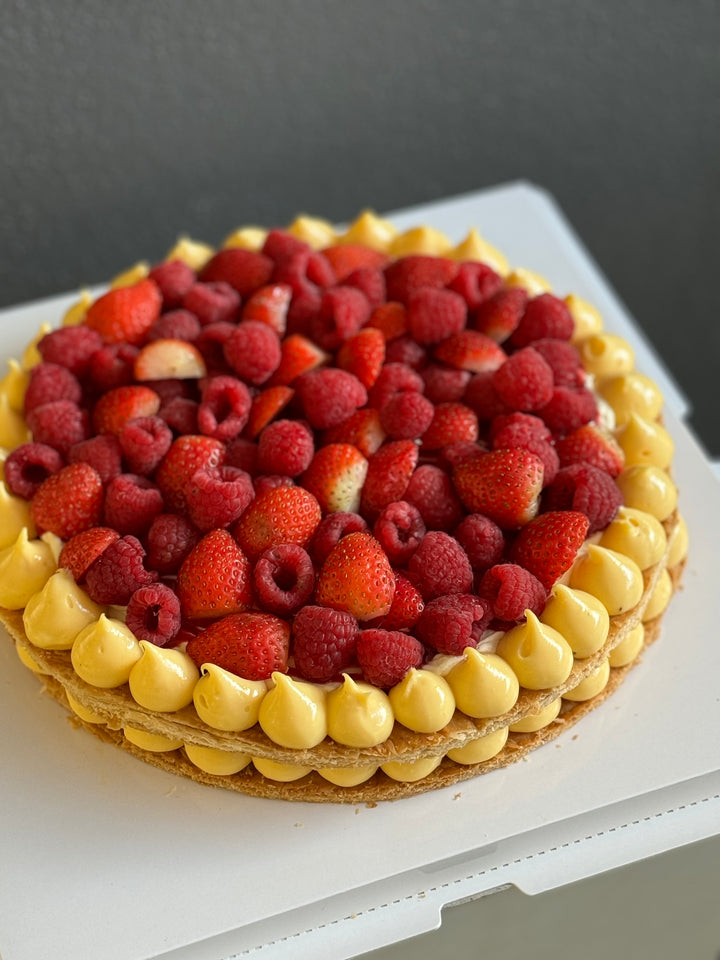 Strawberry & Raspberry Mille Feuille