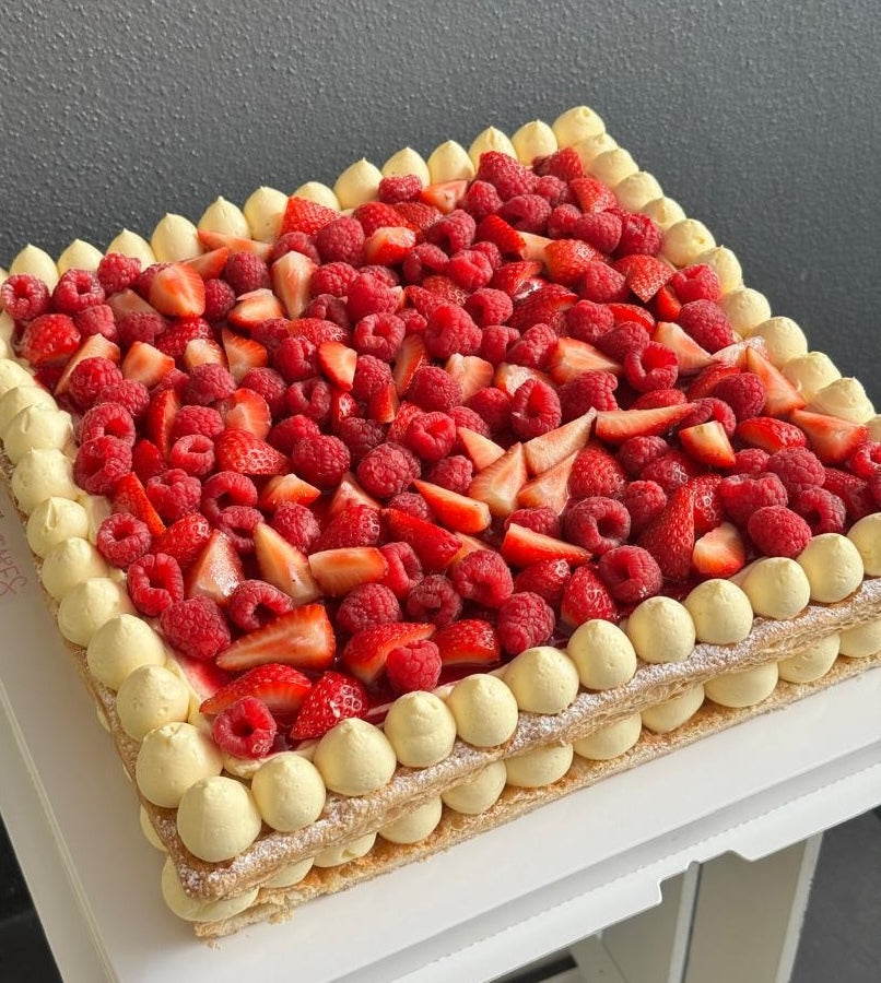 Strawberry & Raspberry Mille Feuille