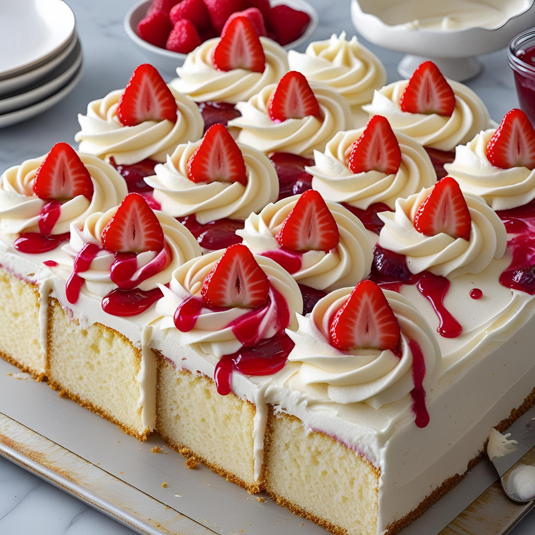 9" Square Victoria Sandwich Cake Bites (36 pcs)