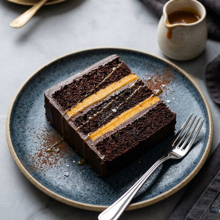 London Chocolate & Caramel cake