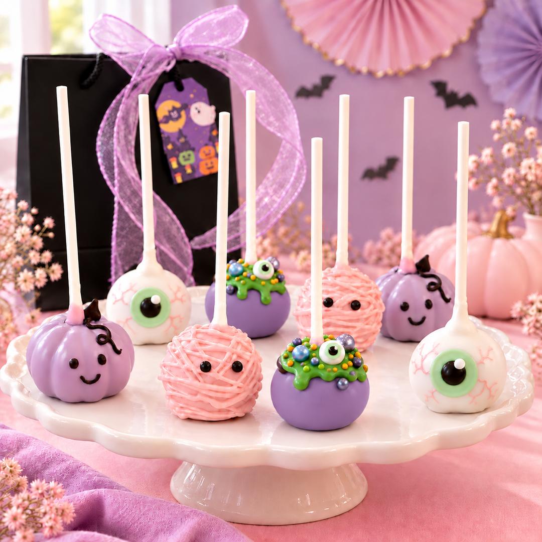 Halloween Cake Pops and Cookies Set