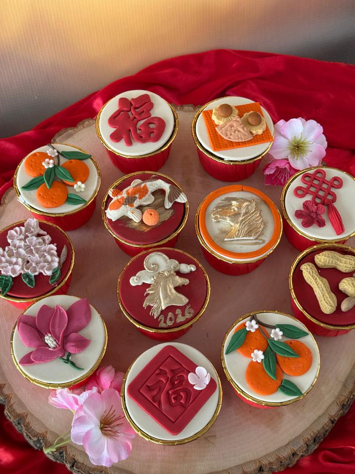 Year of the Horse 12pc Cupcake Set