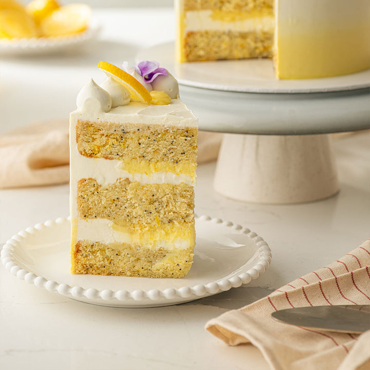 Lemon Poppyseed with Elderflower and Lemon Curd