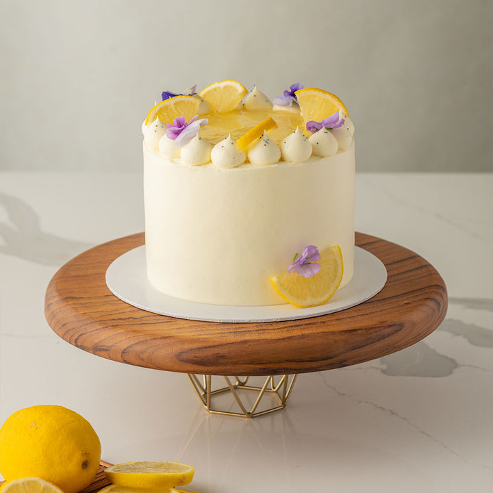 9" Lemon Poppyseed Cake with Cream Cheese Frosting