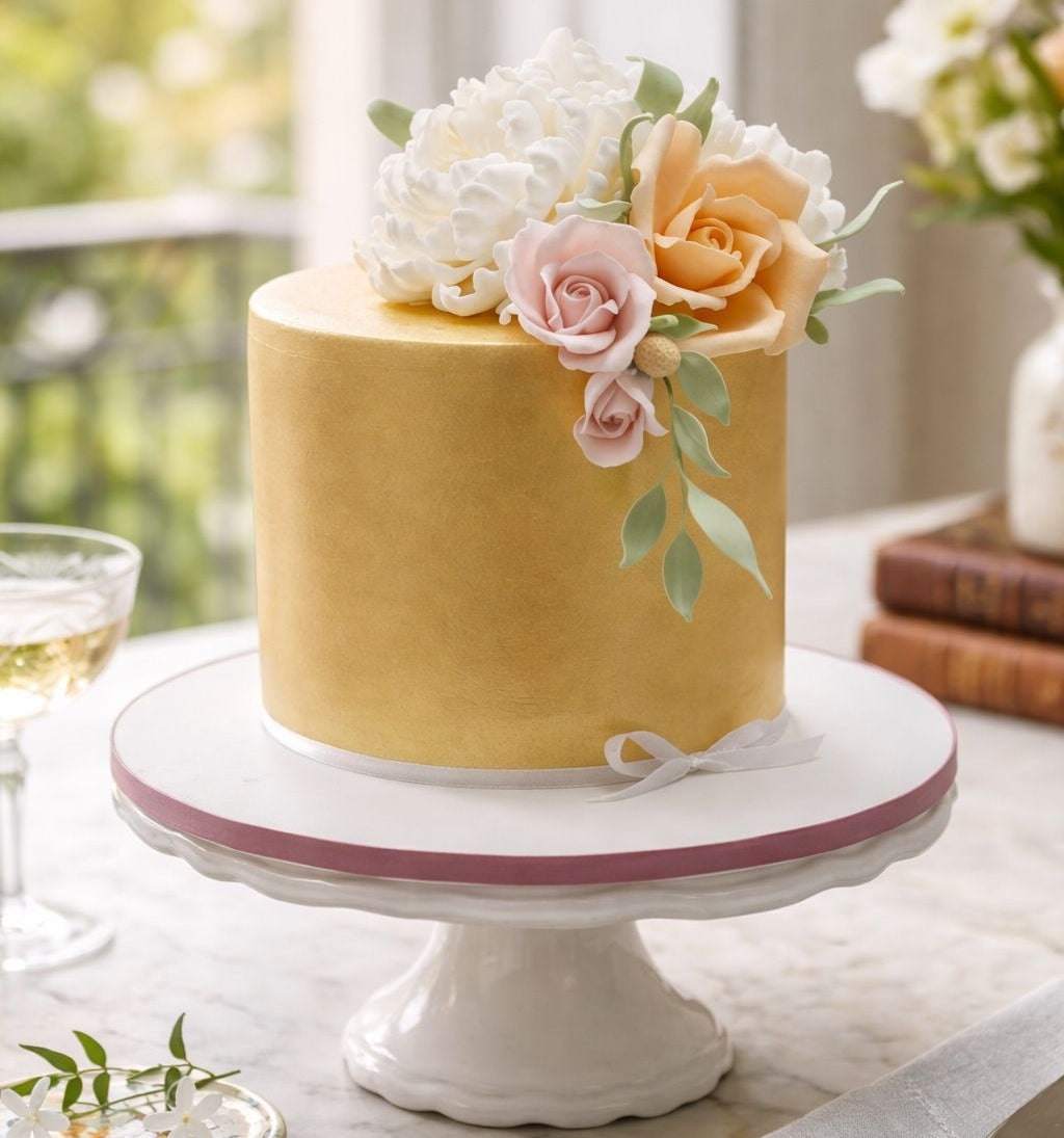 Gold Florals