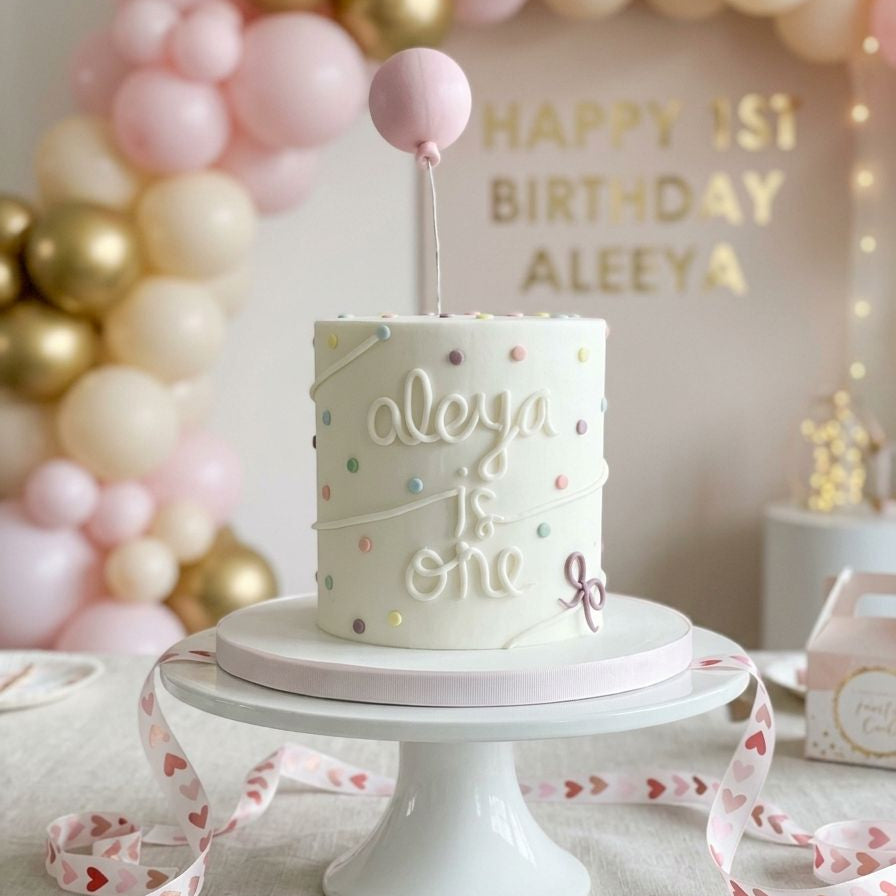 Number 1 Confetti Cake