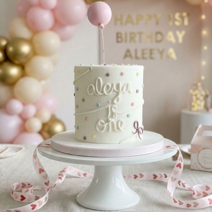 Number 1 Confetti Cake