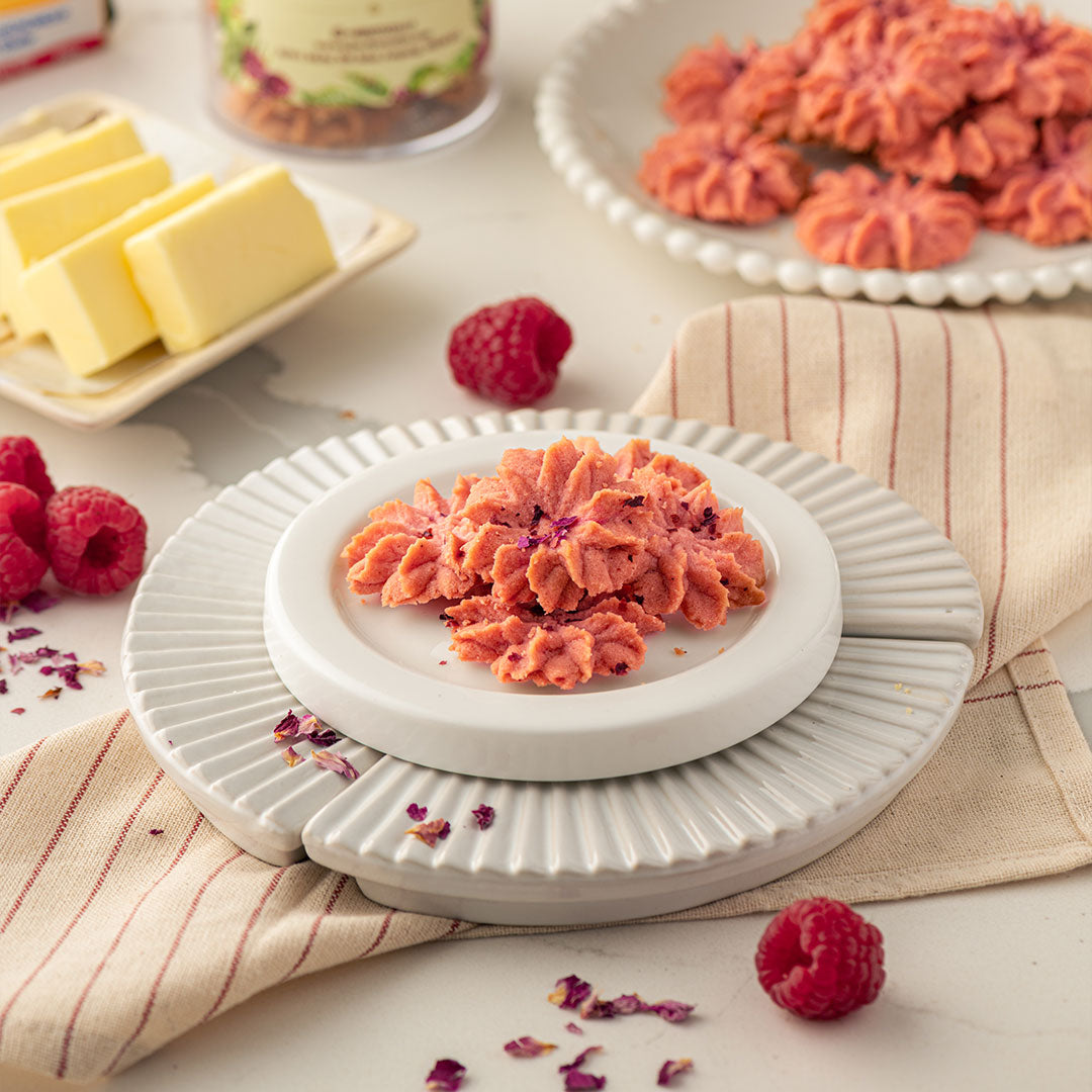 Raspberry Rose Cookies