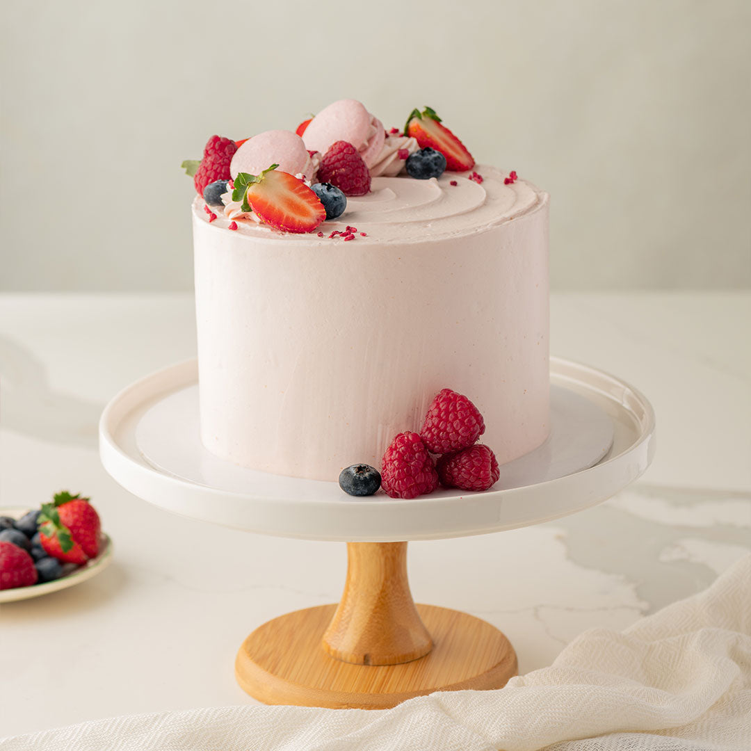 Vanilla Raspberry Cake