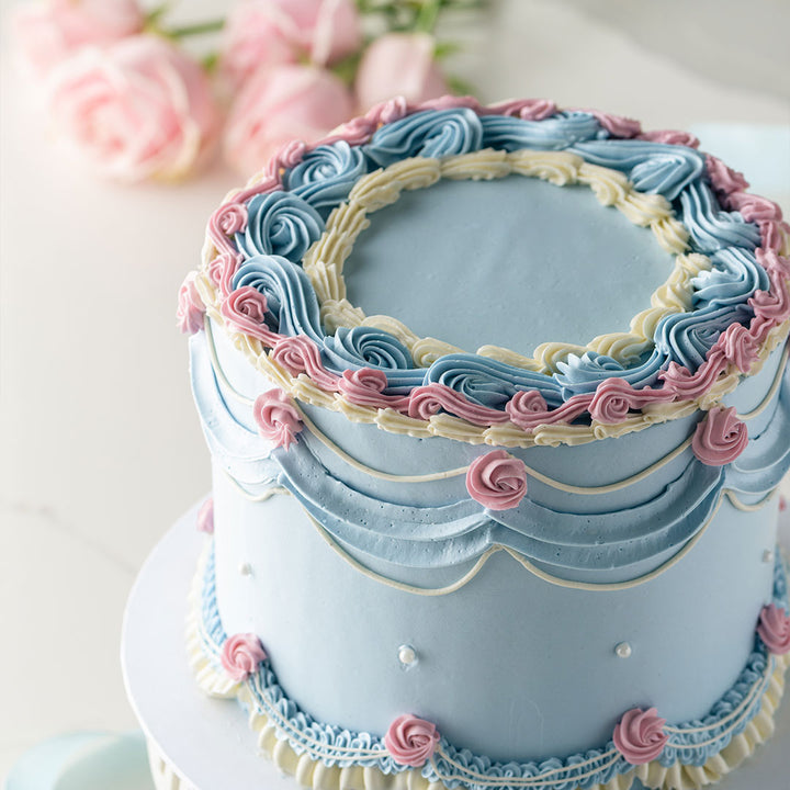 Vintage Birthday Cake