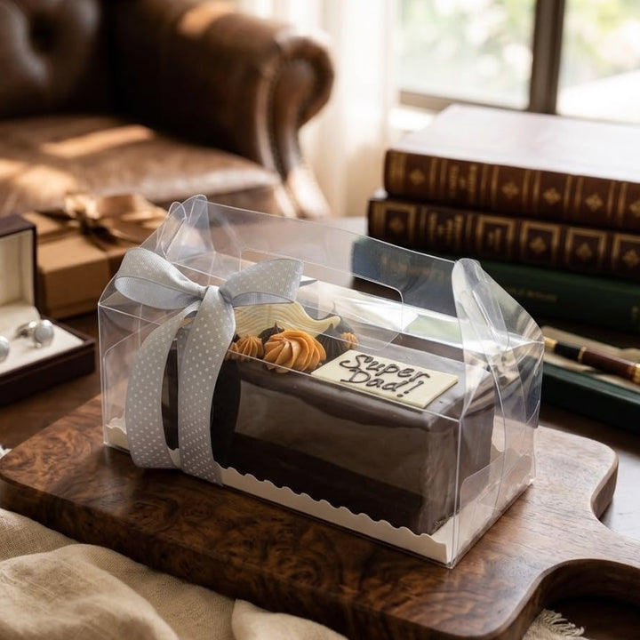 Father's Day Chocolate and Caramel Cake